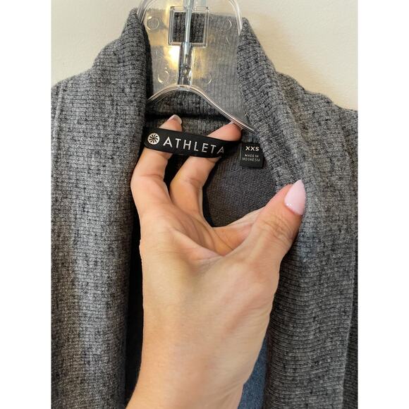 Athleta Oversized Open Front Cardigan Black Gray Size XXS - Picture 5 of 7